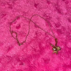 Gold Plated Playboy Bunny Necklace